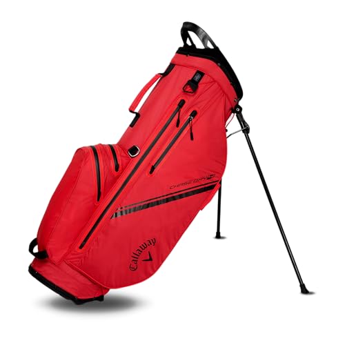 Callaway Golf Chase Dry wasserdichte Standtasche 2025, Rot/Schwarz von Callaway