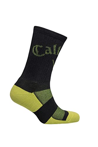 Callaway Golf Crew-Turniersocken für Herren, Schwarz / lime, S/M von Callaway