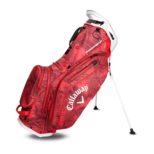 Callaway Golf Fairway 14 HD wasserdichte Standtasche, 2025, rote Palmen/Grau Callaway Golf Fairway 14 HD wasserdichte Standtasche, 2025, rote Palmen/Grau von Callaway