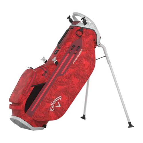 Callaway Golf Fairway C HD wasserdichte Standtasche 2025, rote Palmen/Grau Callaway Golf Fairway C HD wasserdichte Standtasche 2025, rote Palmen/Grau von Callaway