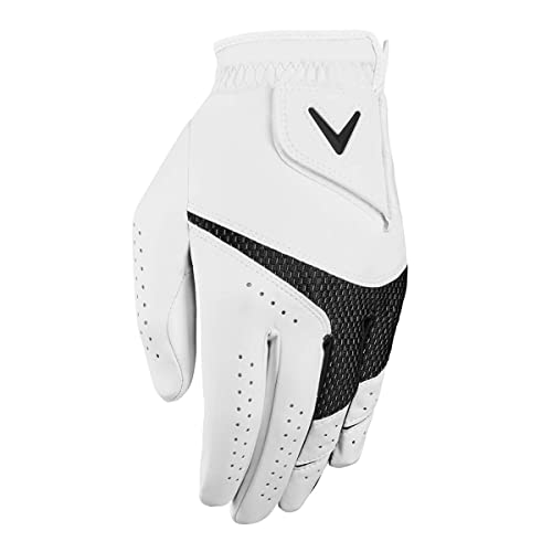 Callaway Golf Herren Wetterspanne linke Hand, 2 Stück, Golfhandschuhe – Weiß – XL von Callaway