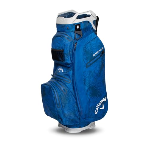 Callaway Golf ORG 14 HD wasserdichte Cartbag 2025, Blaue Handflächen/Grau Callaway Golf ORG 14 HD wasserdichte Cartbag 2025, Blaue Handflächen/Grau von Callaway