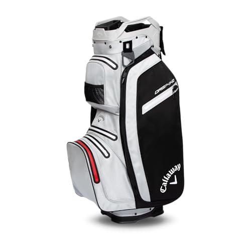 Callaway Golf ORG 14 HD wasserdichte Cartbag 2025, Schwarz/Hellgrau/Rot Callaway Golf ORG 14 HD wasserdichte Cartbag 2025, Schwarz/Hellgrau/Rot von Callaway