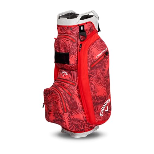 Callaway Golf ORG 14 HD wasserdichte Cartbag 2025, rote Palmen/Grau Callaway Golf ORG 14 HD wasserdichte Cartbag 2025, rote Palmen/Grau von Callaway