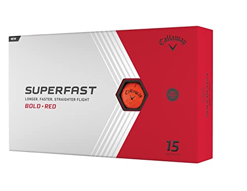 Callaway Golf Superfast Bold Golfbälle, Rot Callaway Golf Superfast Bold Golfbälle, Rot von Callaway