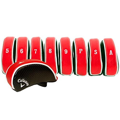 Callaway Deluxe Eisenabdeckungen (9 Stück) – Rot, S Callaway Deluxe Eisenabdeckungen (9 Stück) – Rot, S von Callaway