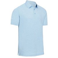 Callaway HEATHERED JACQUARD Halbarm Polo hellblau von Callaway