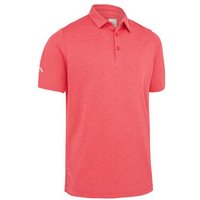 Callaway HEATHERED JACQUARD Halbarm Polo rot von Callaway