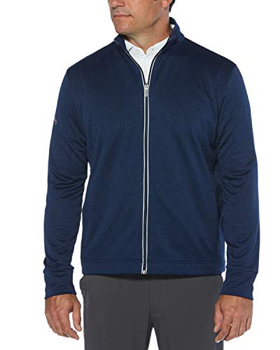 Callaway Herren-Golfjacke, langärmelig, mit Reißverschluss, Waffelstrick-Fleecejacke, Herren, Blueprint Heather, XX-Large von Callaway