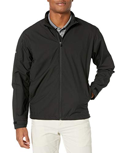 Callaway Herren-Golfjacke, langärmelig, mit Reißverschluss, Waffelstrick-Fleecejacke XXL Schwarz von Callaway