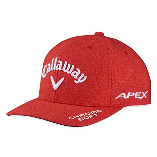 Callaway Herren TA Performance Pro Tour 23 Cap, Rot meliert, Einheitsgröße Callaway Herren TA Performance Pro Tour 23 Cap, Rot meliert, Einheitsgröße von Callaway