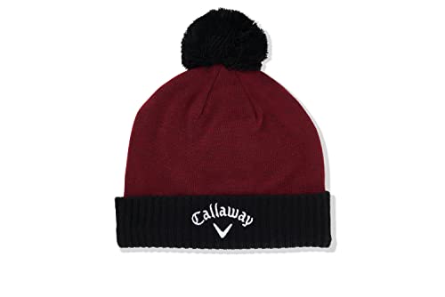 Callaway Herren Pom 23 Beanie-Mütze, Weinrot / Schwarz, Einheitsgröße EU Callaway Herren Pom 23 Beanie-Mütze, Weinrot / Schwarz, Einheitsgröße EU von Callaway