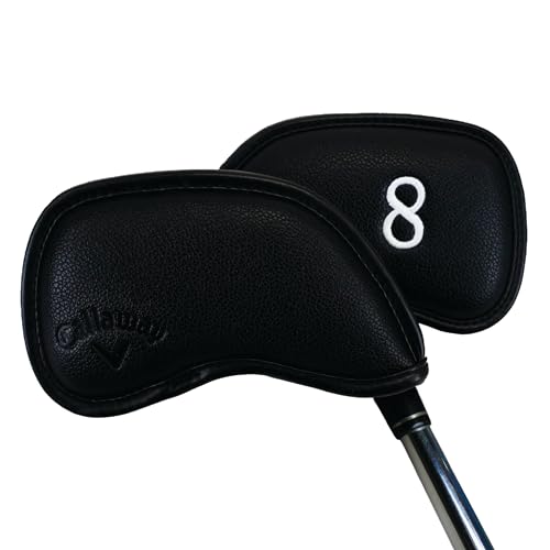 Callaway Magnetische Golfschlägerhauben aus Eisen, Schwarz, Set mit 10 Schlägerhauben zum Schutz Ihrer Golfschläger von Callaway