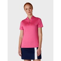 Callaway SHORT SLEEVE TONAL TEXTURE HEATHER POLO pink Callaway SHORT SLEEVE TONAL TEXTURE HEATHER POLO pink von Callaway