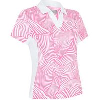 Callaway Stencil Floral Halbarm Polo pink von Callaway