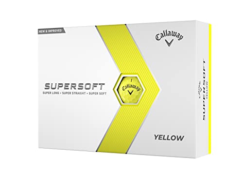 Callaway Supersoft Golfbälle, 12B, Gelb Callaway Supersoft Golfbälle, 12B, Gelb von Callaway