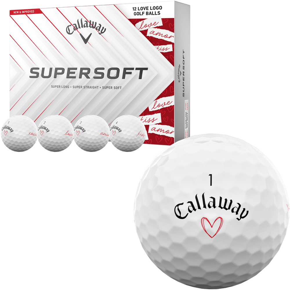 'Callaway Supersoft Golfball 12er weiss LOVE' 'Callaway Supersoft Golfball 12er weiss LOVE' von Callaway