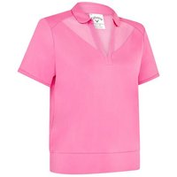 Callaway Waist Length Mesh Detail Halbarm Polo pink von Callaway