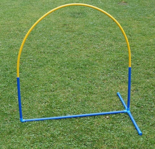 Callieway 6X Hoopers Agility Hoops - NADAC Hoopers Agility Hoops (Großpackung) Fun Hoops - blau - 6er Pack (mit Mittelstrebe) von Callieway