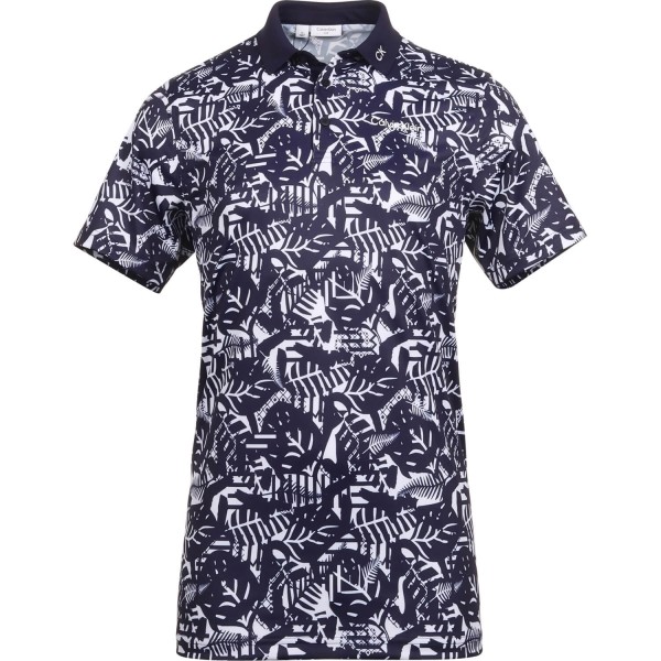 Calvin Klein Golf Polo Abstract Print weißdunkelblau von Calvin Klein Golf