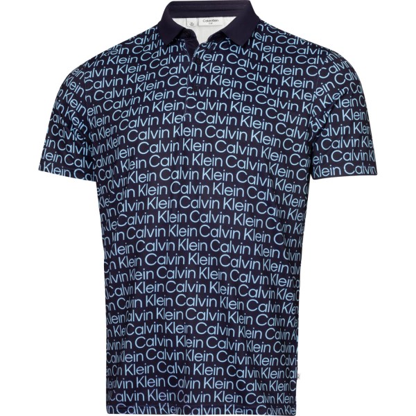 Calvin Klein Golf Polo Print dunkelblau von Calvin Klein Golf