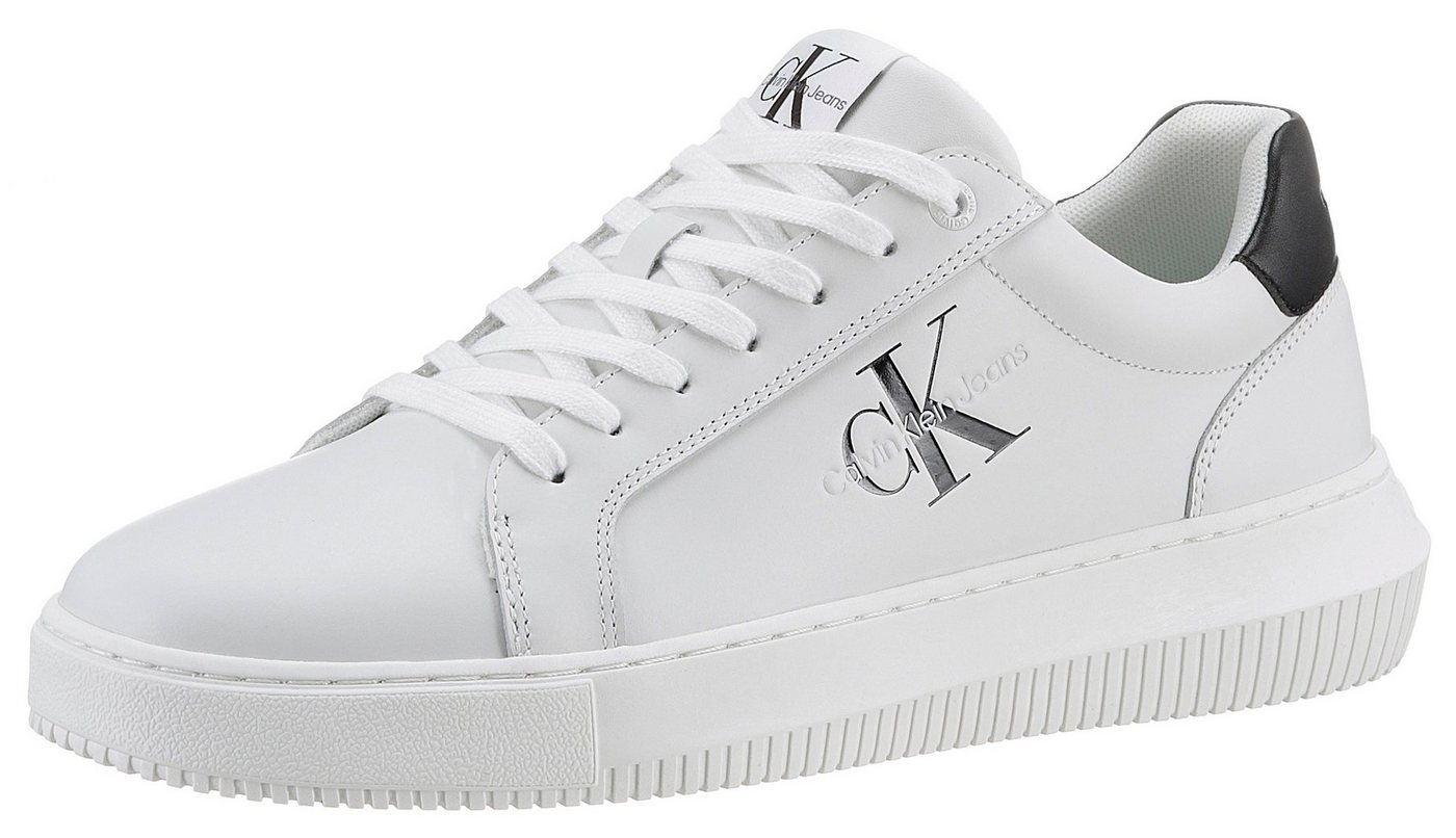 Calvin Klein Jeans SEAMUS 20L Sneaker mit Kontrastbesatz, Freizeitschuh, Halbschuh, Schnürschuh von Calvin Klein Jeans