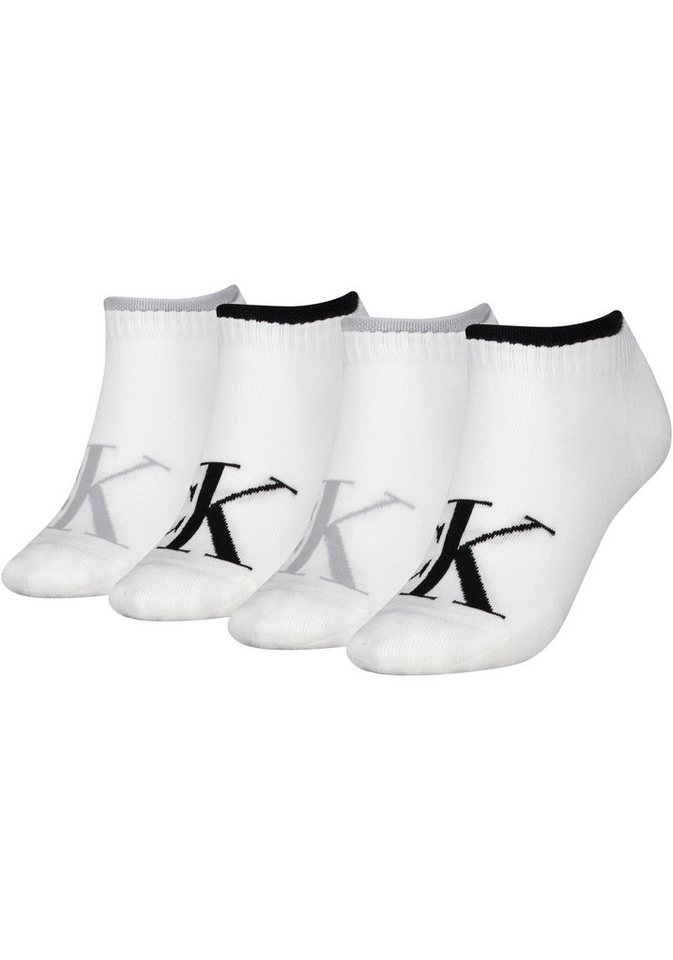 Calvin Klein Jeans Sneakersocken CKJ WOMEN SNEAKER 4P LOGO (Packung, 4-Paar) mit Logostickerei von Calvin Klein Jeans