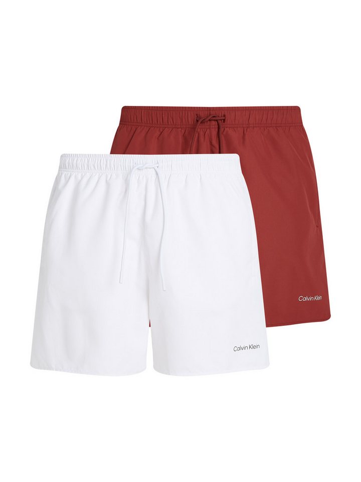 Calvin Klein Swimwear Badeshorts (Packung, 2-St., 2er-Pack) mit Logo von Calvin Klein Swimwear