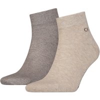 2er Pack Calvin Klein Quarter Socken Herren 007 - brown melange 43-46 2er Pack Calvin Klein Quarter Socken Herren 007 - brown melange 43-46 von Calvin Klein