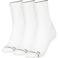 3er Pack Calvin Klein Athleisure Crew Socken Damen 002 - white von Calvin Klein