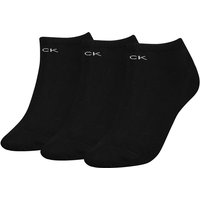 3er Pack Calvin Klein Logo Sneakersocken Damen 001 - black von Calvin Klein