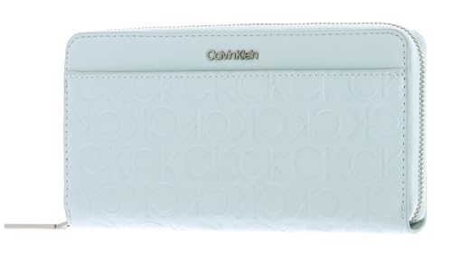 Calvin Klein CK Must Long Zip Around Wallet Sheer Blue von Calvin Klein