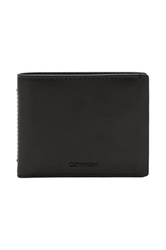 Calvin Klein Clean ESNTL BIFOLD 5CC W/COIN, Nun, Schwarz, Taglia unica von Calvin Klein