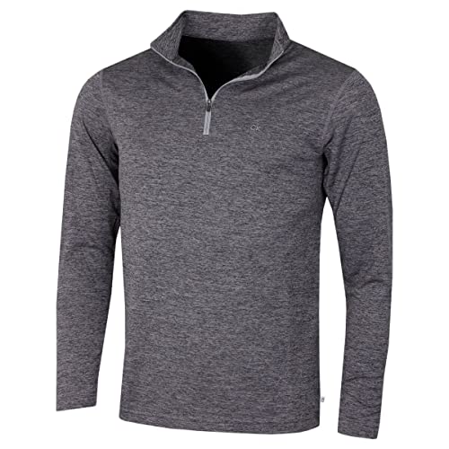 Calvin Klein Golf Herren Harlem 1/4 Zip Pullover - Grau Marl - S Calvin Klein Golf Herren Harlem 1/4 Zip Pullover - Grau Marl - S von Calvin Klein