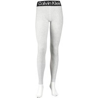 Calvin Klein Logo Leggings Damen 002 - light grey melange M von Calvin Klein
