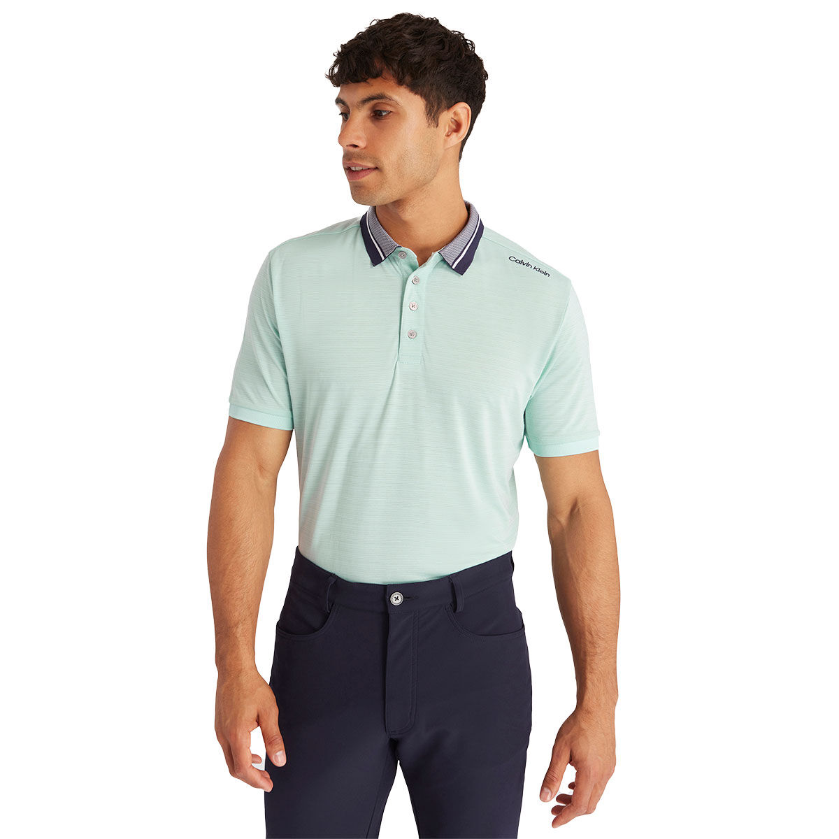Calvin Klein Men's Paramore Golf Polo Shirt, Mens, Aqua, Large | American Golf von Calvin Klein