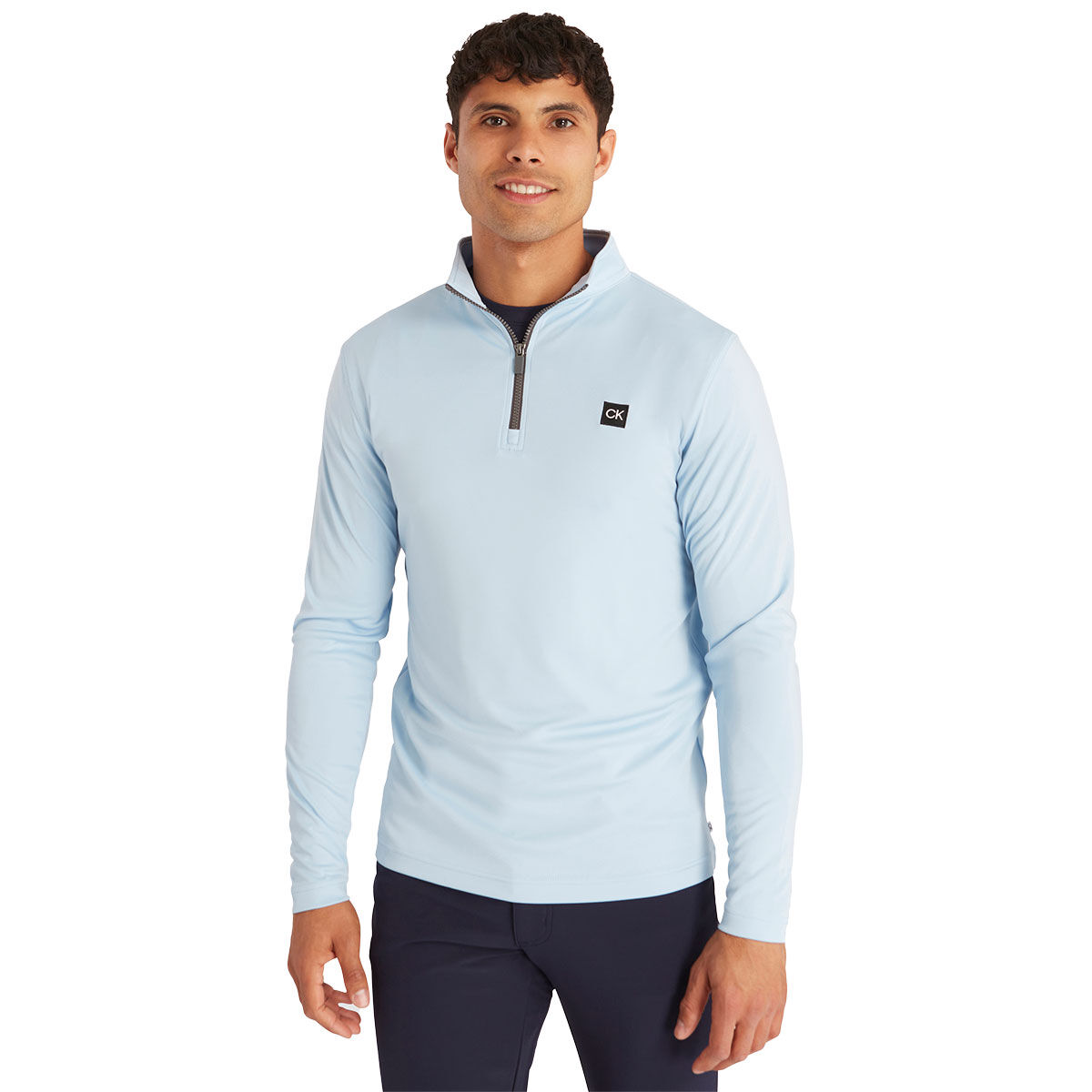Calvin Klein Men's Westgate Half Zip Golf Midlayer, Mens, Evening blue, Xl | American Golf von Calvin Klein
