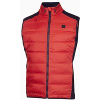 Calvin Klein RANGEWOOD FULL ZIP HYBRID GILET Thermo Weste rot von Calvin Klein