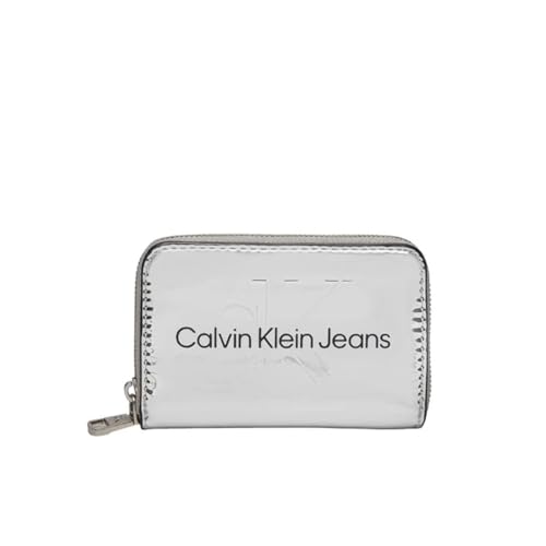 Calvin Klein Sculpted MED Zip Around Mono S Damen Geldbörse, Grau, Einheitsgröße, Silber, Tek Beden, Casual Calvin Klein Sculpted MED Zip Around Mono S Damen Geldbörse, Grau, Einheitsgröße, Silber, Tek Beden, Casual von Calvin Klein
