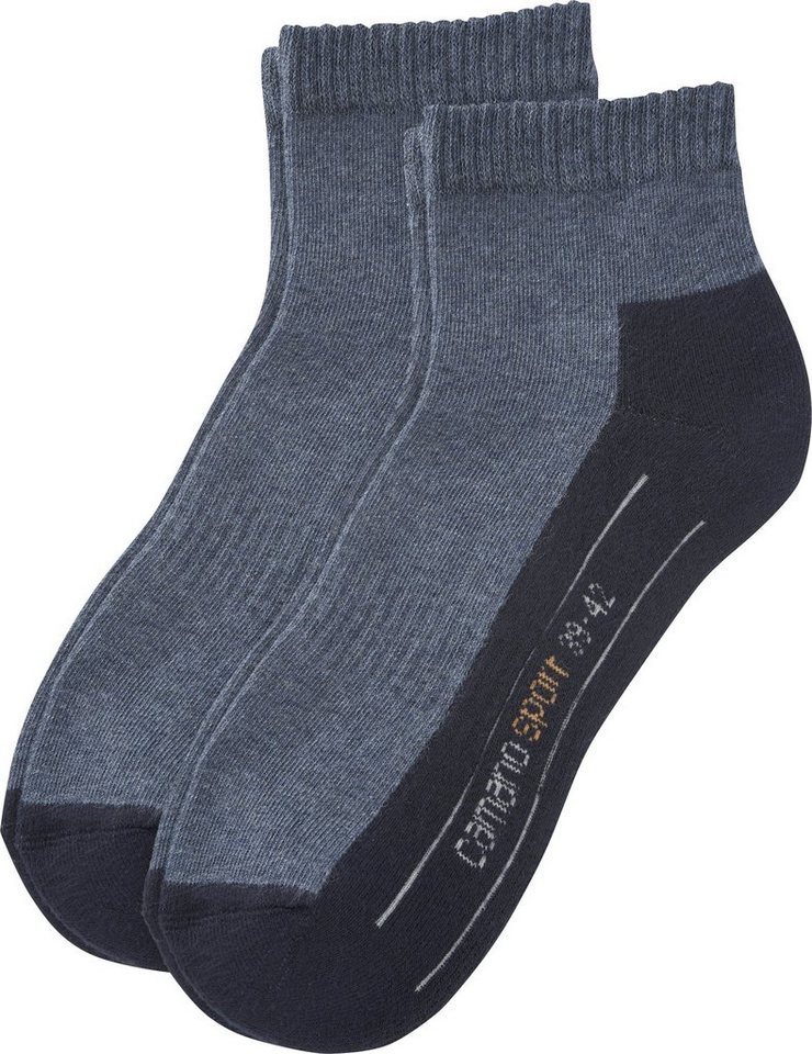 Camano Socken Unisex-Sport-Kurzsocken 2 Paar Uni Camano Socken Unisex-Sport-Kurzsocken 2 Paar Uni von Camano
