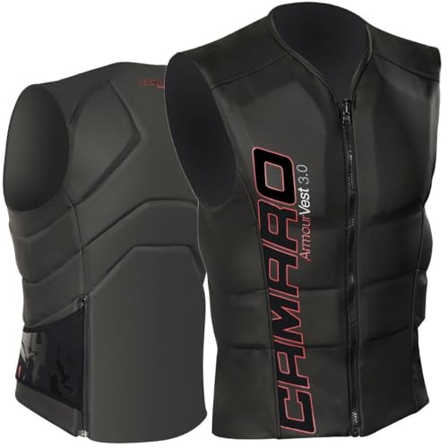 Camaro Armour Neopren Prallschutz Oberteil Wakeboard Kite Wasserski - Schwarz, Unisex-Erwachsene, Aktive Freizeitsportler, Weste Camaro Armour Neopren Prallschutz Oberteil Wakeboard Kite Wasserski - Schwarz, Unisex-Erwachsene, Aktive Freizeitsportler, Weste von Camaro