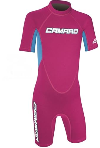 CAMARO Flex Kinder Shorty Toddler Reactor Spring Neopren Neoprenanzug Schwimmanzug pink von Camaro