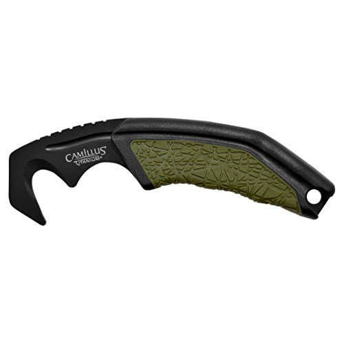 Camillus 19283 GH-6 Hakenmesser, inklusive ballistischer Nylonscheide, 5,7 cm Carbonitride Titanium AUS-8,Stahl Hakenklinge, GFN/TPE GFN/TPE Griff, schwarz/grün, 15,2 cm Camillus 19283 GH-6 Hakenmesser, inklusive ballistischer Nylonscheide, 5,7 cm Carbonitride Titanium AUS-8,Stahl Hakenklinge, GFN/TPE GFN/TPE Griff, schwarz/grün, 15,2 cm von Camillus