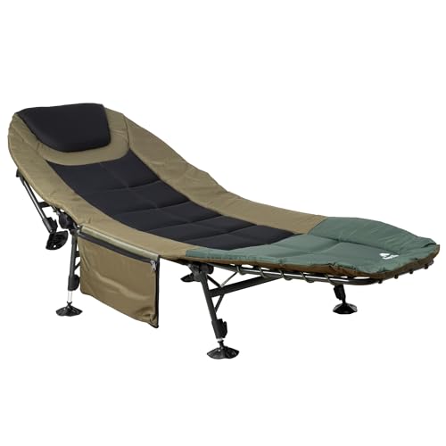 CampFeuer Karpfenliege XXL 200 x 81 x 41-98 cm | höhenverstellbare und stabile Karpfenliege mit 6 Beinen | faltbares Feldbett, Campingbett, Karpfenliegen, Feldbett bequem, Campingliege gepolstert CampFeuer Karpfenliege XXL 200 x 81 x 41-98 cm | höhenverstellbare und stabile Karpfenliege mit 6 Beinen | faltbares Feldbett, Campingbett, Karpfenliegen, Feldbett bequem, Campingliege gepolstert von CampFeuer