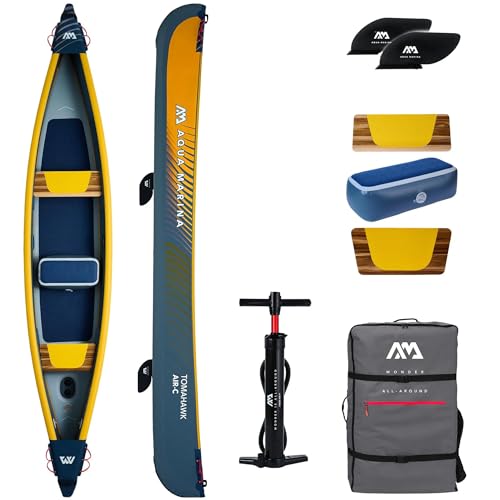 Campsup Aqua Marina kajak aufblasbar | Inflatable 3 Personen Kayak Tomahawk AIR-C 2024 | 478x88 cm | Technologie: Drop Stitch Campsup Aqua Marina kajak aufblasbar | Inflatable 3 Personen Kayak Tomahawk AIR-C 2024 | 478x88 cm | Technologie: Drop Stitch von CampSup