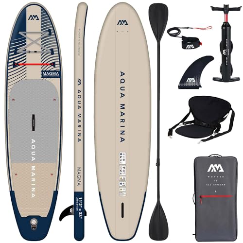 Campsup SUP Aqua Marina Magma 11'2" Combo Aufblasbares Stand Up Paddle Board | Komplette Packung Surfboard für Einsteiger & Fortgeschrittene mit Kayak Sitz und Doppelpaddel Campsup SUP Aqua Marina Magma 11'2" Combo Aufblasbares Stand Up Paddle Board | Komplette Packung Surfboard für Einsteiger & Fortgeschrittene mit Kayak Sitz und Doppelpaddel von CampSup