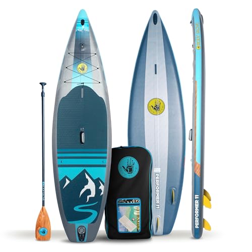 Campsup SUP Body Glove Performer 11'0" Aufblasbares Stand Up Paddle Board | 335 x 86 x 14 cm | Surfboard für Einsteiger & Fortgeschrittene mit zubehör | Tragkraft bis 145 Kg von CampSup