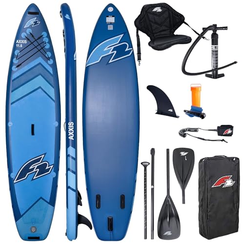 Campsup SUP F2 AXXIS 11'6" Combo DUNKEL BLAU Aufblasbares Stand Up Paddle Board | 354x84x15 cm | Surfboard für Einsteiger & Fortgeschrittene mit zubehör | Tragkraft bis 165 Kg von CampSup