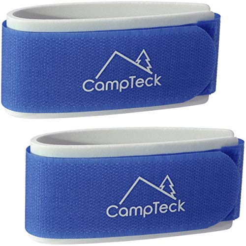CampTeck U6891 - Ski Band, Skiclip - 1 Paar (2 Riemen) - Tragegurte für den leichten Transport, Reise und Aufbewahrung von Skiern - Blau von CampTeck