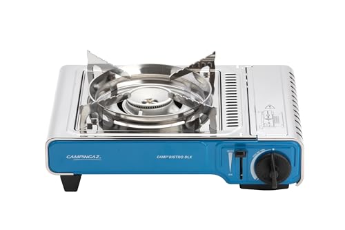 Campingaz Camp'Bistro DLX Gaskocher, Campingkocher 1-flammig, 2.200 Watt Leistung, kompakter 1-Brenner Outdoor-Gaskartuschenkocher mit Tragekoffer, Blau Campingaz Camp'Bistro DLX Gaskocher, Campingkocher 1-flammig, 2.200 Watt Leistung, kompakter 1-Brenner Outdoor-Gaskartuschenkocher mit Tragekoffer, Blau von Campingaz